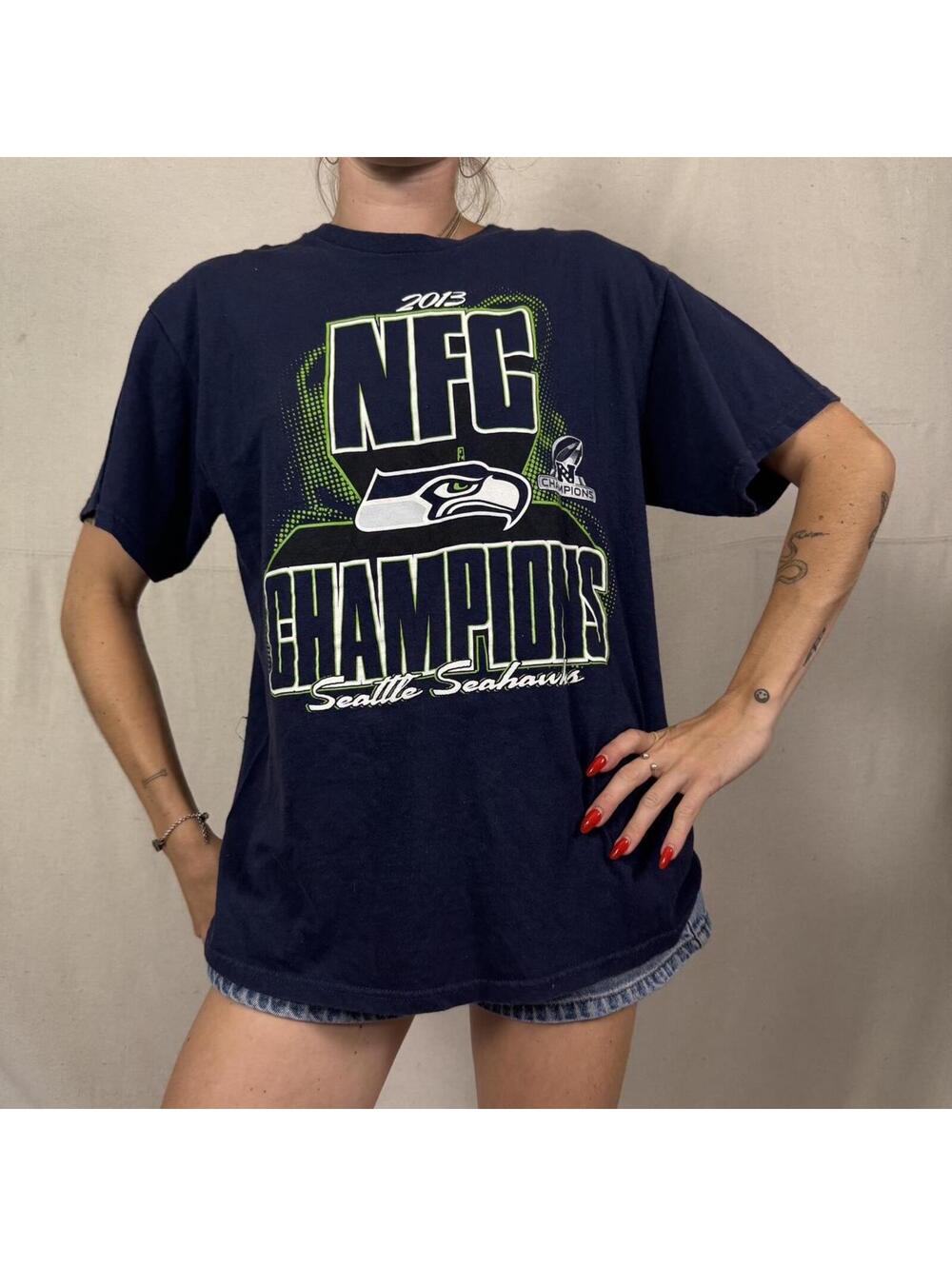 2013 Seattle Seahawks NFC Champions Tee – Size L